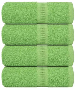 Toalhas mãos 4 pcs 30x30 cm 360 g/m2 100% algodão verde maça