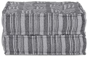Puff Modular em Cinza - 70x70x36 cm em Tecido