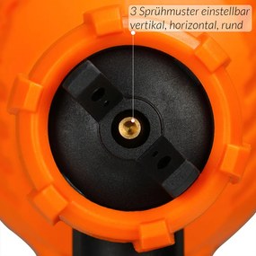 Pulverizador de tinta 500 W 3 padrões de pulverização Laranja