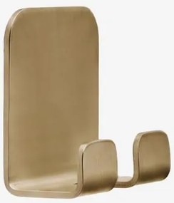 Cabide Adesivo Para Casa De Banho Em Aço Inoxidável Ondreli Dourado Escovado - Sklum