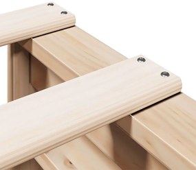 Cama com estante sem colchão 135x190 cm pinho maciço