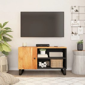 vidaXL Móvel de TV 80x33x46 cm acácia maciça/derivados madeira