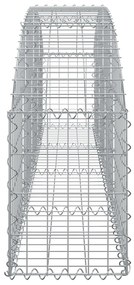 Cesto gabião arqueado 200x30x40/60 cm ferro galvanizado