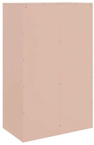Aparador 67x39x107 cm aço rosa