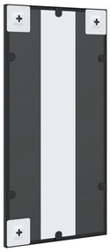 Espelho de parede retangular 30x60 cm ferro preto