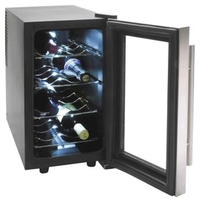 Frigorífico Inox para 8 Garrafas 70W 25L 25X49X54cm