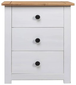 Mesa de cabeceira 46x40x57 cm madeira de pinho panama branco