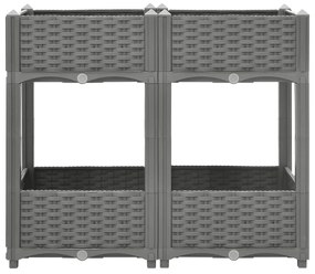 Canteiro elevado 80x40x71 cm polipropileno