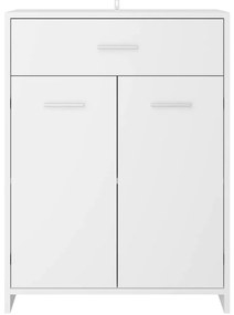 Armário de casa de banho 60x33x80 cm contraplacado branco