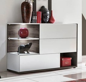 Aparador Lavise - Branco/Cinzento - Design Moderno