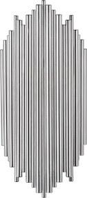 Candeeiro de Parede Kara – Cromado – 18 cm x 40 cm x 8 cm