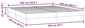 Estrutura de cama com colchão 180x220 cm veludo rosa