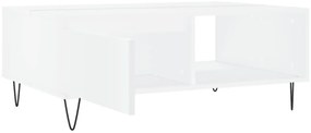 Mesa de centro 90x60x35 cm derivados de madeira branco
