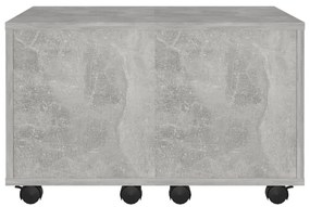 Mesa de centro 60x60x38cm derivados de madeira cinzento cimento