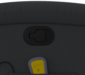 Poltrona de massagens reclinável couro genuíno preto