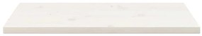 Tampo de mesa retangular 80x40x2,5 cm pinho maciço branco
