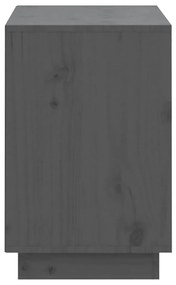 Sapateira 110x34x52 cm madeira de pinho maciça cinzento
