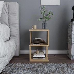 Mesa de Cabeceira Carter - Cor Carvalho - 29,6x29,6x49,4 cm