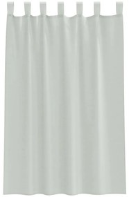 Cortinas de voile com laços 2 pcs cinzento-claro 140x175 cm