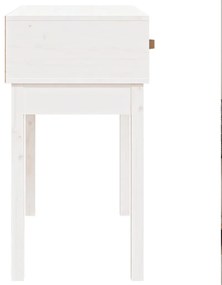 Mesa consola 76,5x40x75 cm pinho maciço branco
