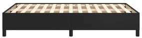 Estrutura de cama 120x200 cm couro artificial preto