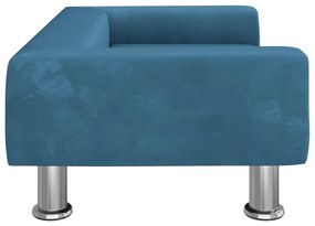 Cama para cães 70x45x26,5 cm veludo azul