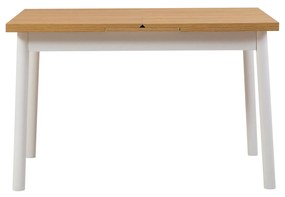 Conjunto de Mesa de Jantar Extensível e Cadeiras Oliver – Branco – Mes