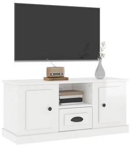 Móvel de TV 100x35,5x45 cm derivados madeira branco brilhante