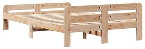 Cama sem colchão 135x190 cm madeira de pinho maciça