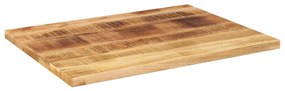 Tampo de mesa retangular 70x50x2,5 cm mangueira áspera maciça