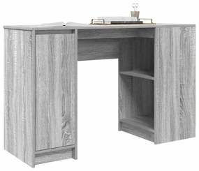 Secretária 120x42x76 cm derivados de madeira cinzento sonoma