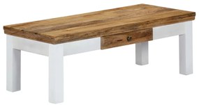 vidaXL Mesa de centro 110x50x40 cm madeira de mangueira maciça
