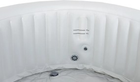 Spa insuflável portátil para 4 Pessoas com bolhas, banheira de hidromassagem, jacuzzi, castanho e branco