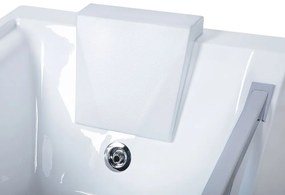 Banheira de hidromassagem em acrílico branco com LED 180 x 90 cm MARQUIS Beliani