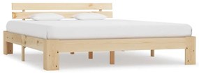 Estrutura de cama 180x200 cm pinho maciço - 183638