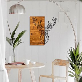 Acessório Decorativo de Parede Deer1 – Nogueira – 56 x 58 cm