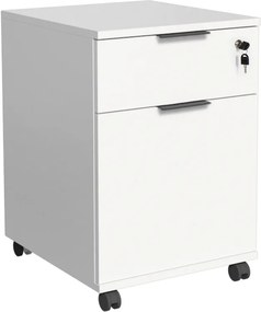 Bloco de Gavetas Branco 400x570x390 mm – Compacto e Moderno