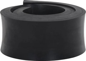 vidaXL Borda de borracha para arado de neve preto 80x8x2 cm