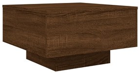 Mesa centro 55x55x31 cm derivados de madeira carvalho castanho