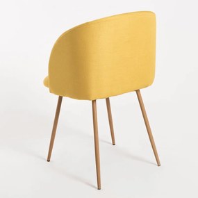 Pack 6 Cadeiras Velt Tecido - Amarelo