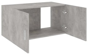 Armário de parede 80x39x40cm derivados madeira cinzento cimento
