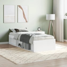 Estrutura de cama solteiro 75x190 cm branco