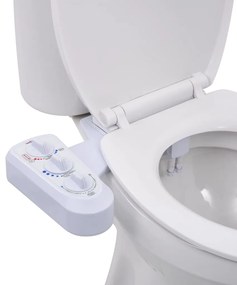 Acessório p/ assento de sanita com bocal duplo água fria/quente