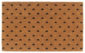 vidaXL Tapete de porta 45x75 cm fibra de coco tufada natural