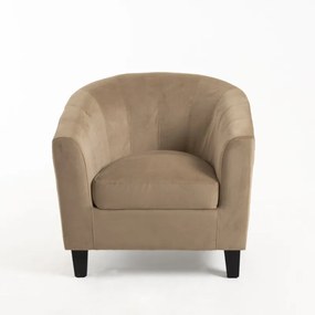 Cadeirão Kanapi Veludo - Taupe