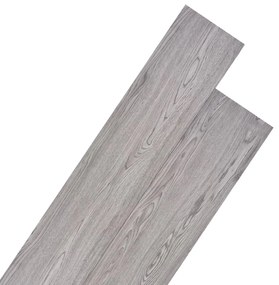 146596 vidaXL Tábuas soalho não-autoadesivas PVC 4,46 m² 3 mm cinzento-escuro