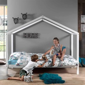 Conjunto Cama infantil de Casa DALLAS 90x200 com Colchão Branca