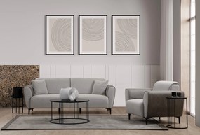 Sofá de 1 Lugar Aren – Cinzento – 100x85x85 cm