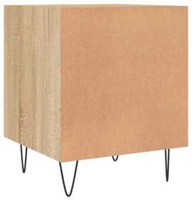 Mesa cabeceira 40x40x50 cm derivados de madeira carvalho sonoma