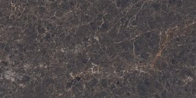 Mexen Slik Emperador Grés acetinado castanho, retificado G1, azulejo de piso e parede 120 x 60 cm, alto brilho